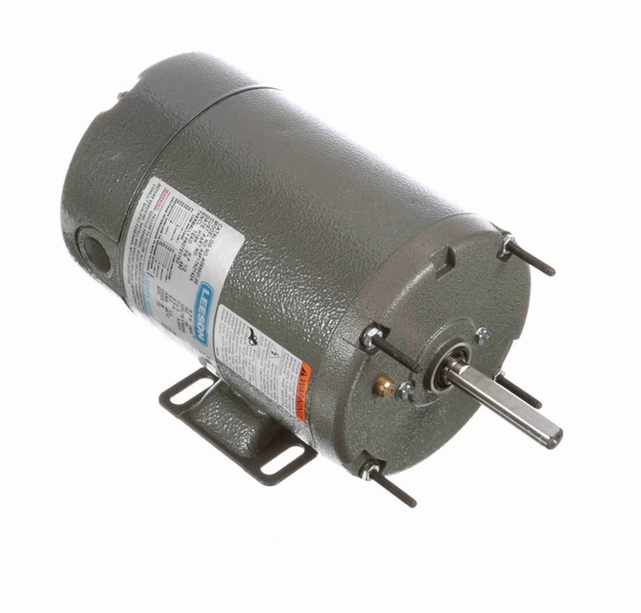 A099901.00 Leeson 1/2 Hp 1800 RPM 115/230V 48Z Frame TEAO 1-Phase Belt Drive Farm Motor