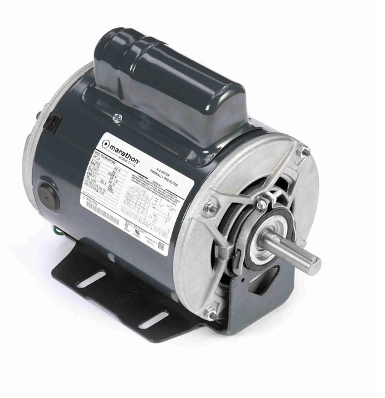 D1113 Marathon 3/4 Hp (1 Speed) 115/230V 1800 RPM ODP 56 Frame Cap Start Resilient Base Motor