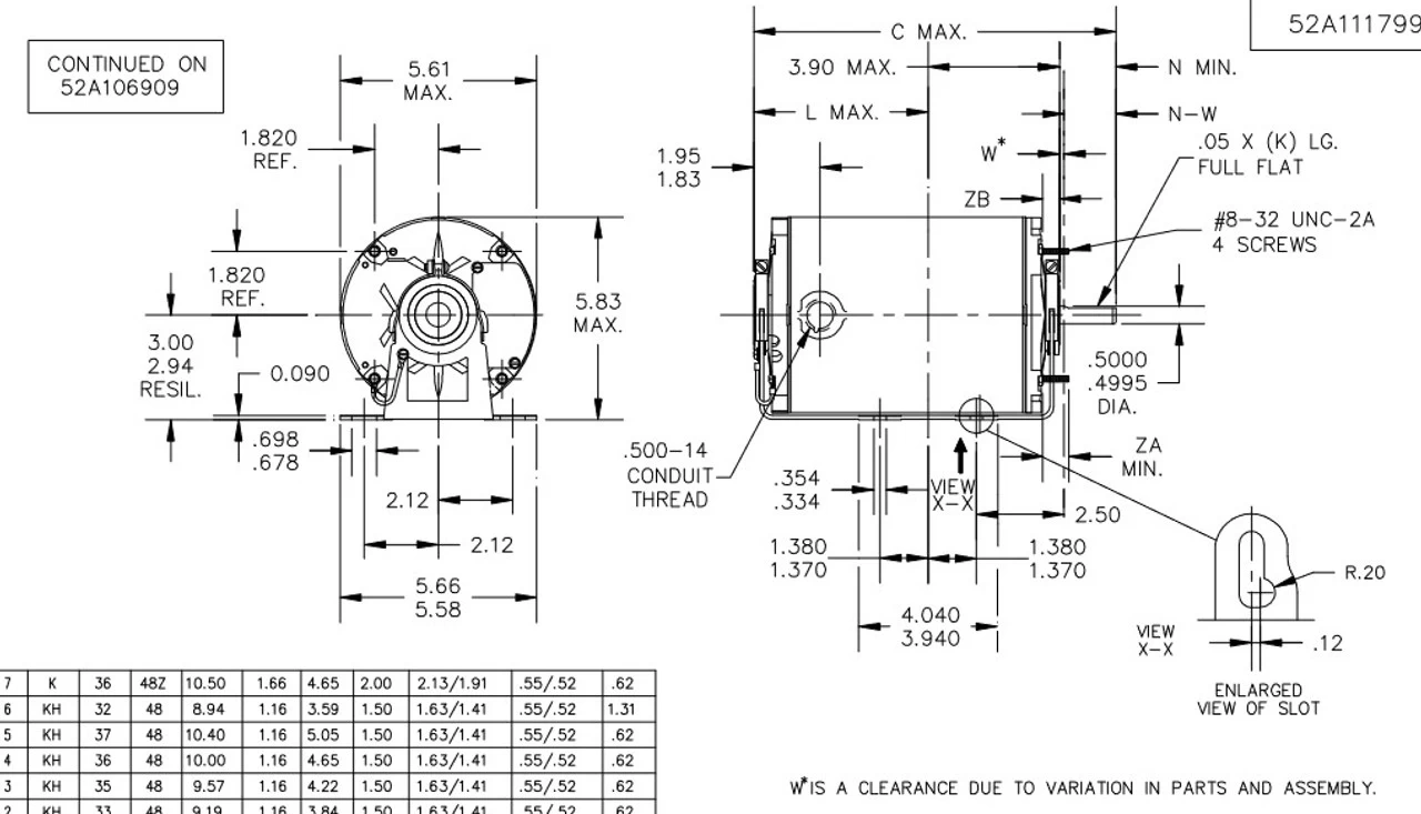 HG138 Marathon 1/3 Hp 1800 RPM 115V TENV 48 Frame Split-Phase Farm Motor - Image 4