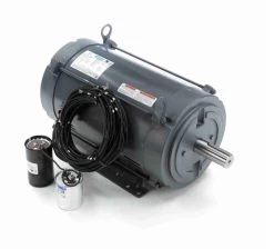 140816.00 Leeson 10 Hp 1800 RPM 230V 215TVZ Frame (Rigid Base) DPAO 1-Phase Tobacco Barn Motor