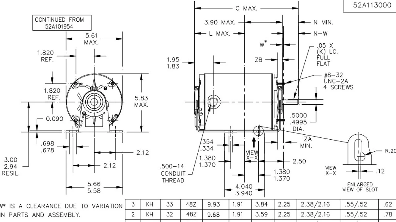 X1904 Marathon 1/3 Hp 1800 RPM 115V TENV 48Z Frame Split-Phase Farm Motor - Image 4