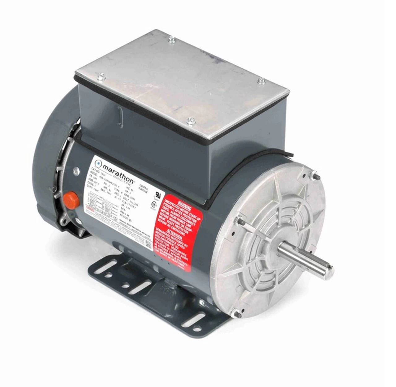 T019 Marathon 2 Hp 115/230V 1800 RPM 56H Frame TEFC Cap Start/Run Woodshop Motor