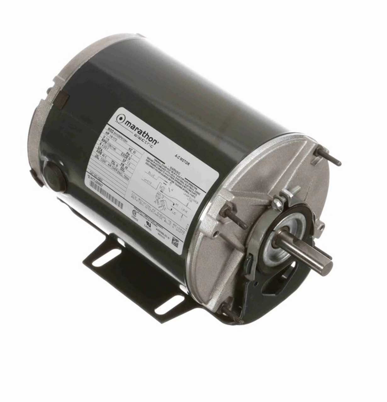 H203 Marathon 1/4 Hp 1800/1200 RPM 115V TENV 48 Frame Split-Phase Farm Motor