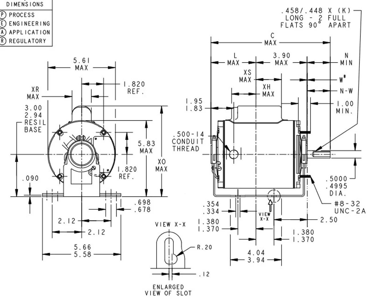 P250 Marathon 1/4 Hp 1800 RPM 115/230V TENV 48Z Frame PSC Farm Motor - Image 4