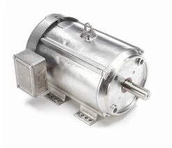 140826.00 Leeson 7 1/2 Hp 1800 RPM 230/460V 213TC Frame (Rigid Base) TEFC 3-Phase Premium-Stainless Wash-Down Motor