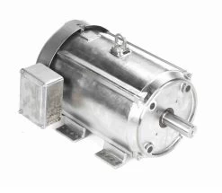 140827.00 Leeson 10 Hp 3600 RPM 230/460V 215TC Frame (Rigid Base) TEFC 3-Phase Premium-Stainless Wash-Down Motor