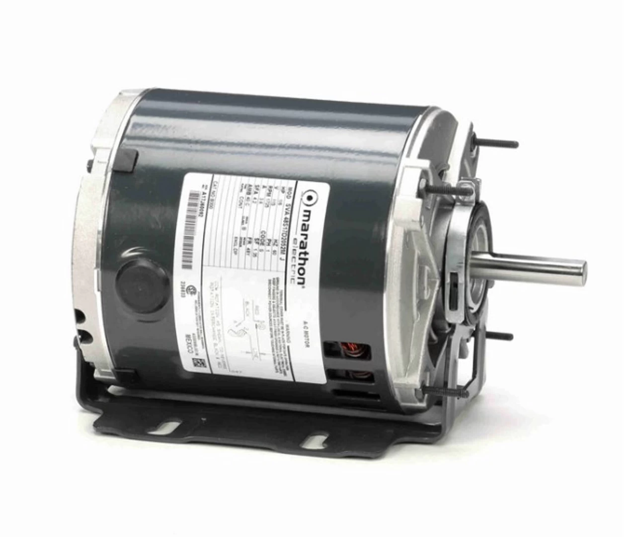 B300 Marathon 1/6 Hp (1 Speed) 115V 1800 RPM ODP 48Y Frame Resilient Base Blower Motor
