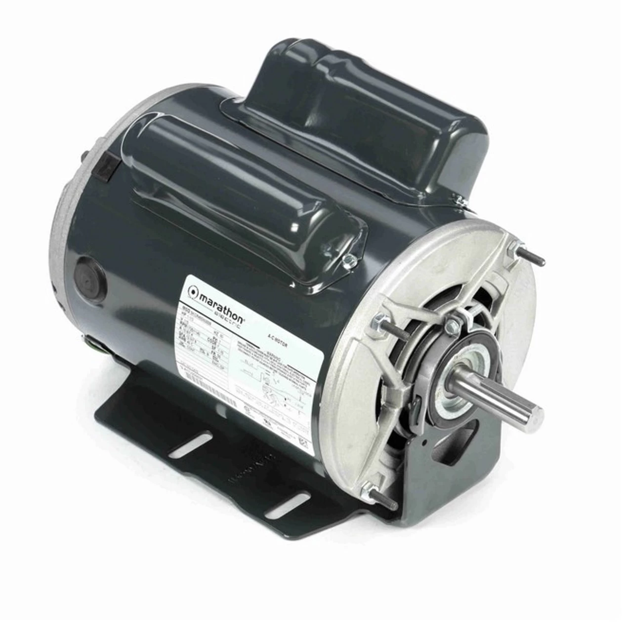 C475 Marathon 1 Hp (2 Speed) 115V 1800 RPM ODP 56 Frame Cap Start/Run Resilient Base Motor