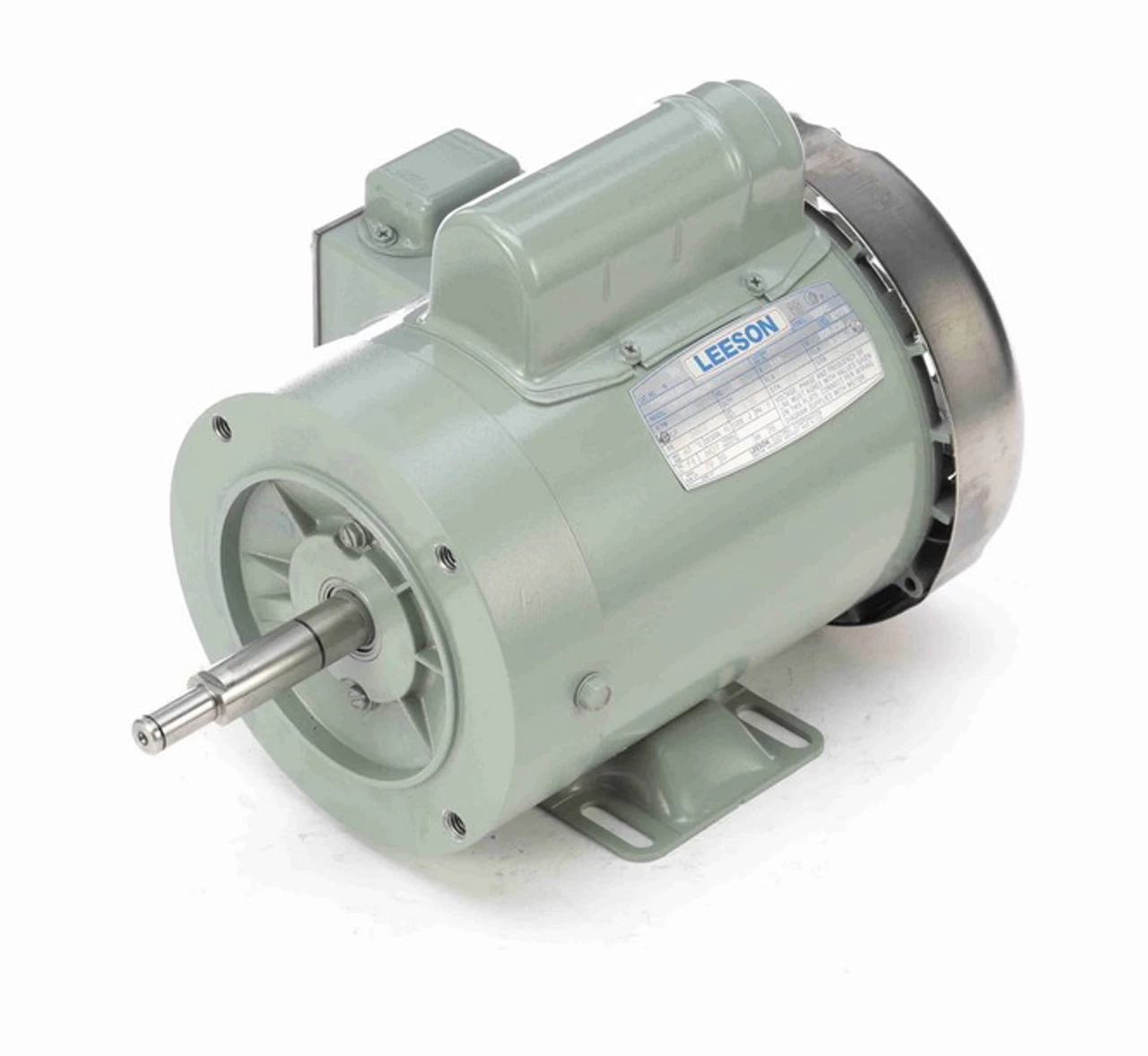 119448.00 Leeson 1 Hp 3600 RPM 115/208-230V 56CZ Frame (Rigid Base) TEFC 1-Phase Milk Transfer Motor - Image 2