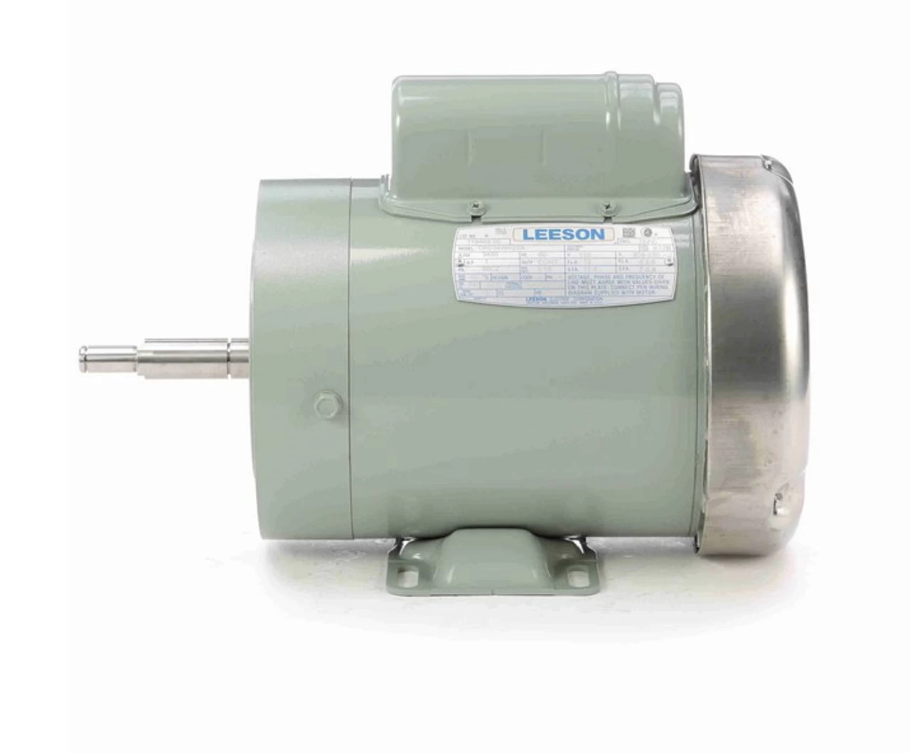 119448.00 Leeson 1 Hp 3600 RPM 115/208-230V 56CZ Frame (Rigid Base) TEFC 1-Phase Milk Transfer Motor - Image 3