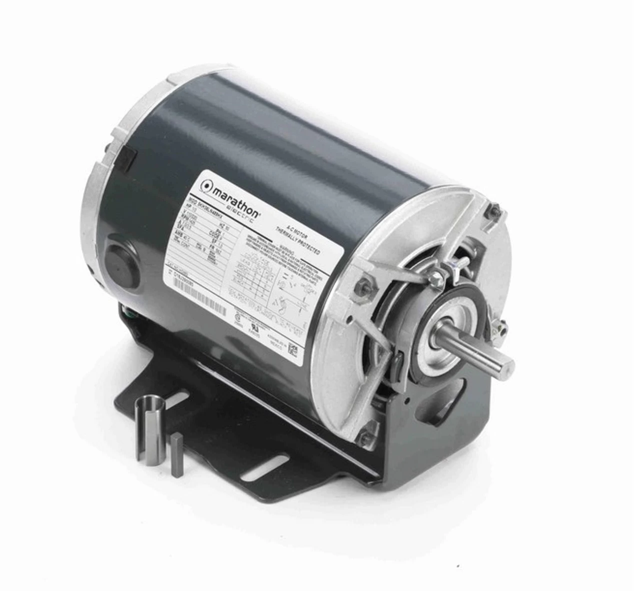 HG692 Marathon 1/3 Hp (1 Speed) 110/220V 1500 RPM ODP 56Z Frame Resilient Base Blower Motor