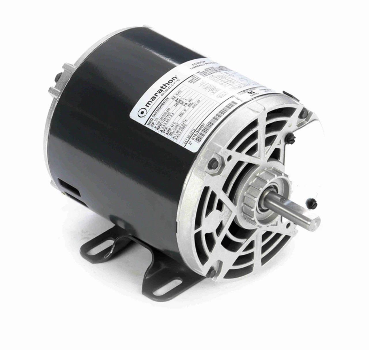 H712 Marathon 1/3 Hp Carbonator Motor, Double Shaft, 1800 RPM 100-120/200-240V, 48Y ODP Frame (rigid Base)
