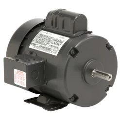 T1C2P18Z Nidec 1 Hp 1800 RPM 115/230V 182 Frame (Rigid Base) 1-Speed TEFC Cap Start Motor
