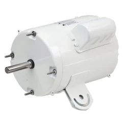WD13AA2PZ7 Nidec 1/3 Hp 1800 RPM 56YZ White (Yoke Mount) 115/230V TEAO 1-Phase Washdown Fan Motor